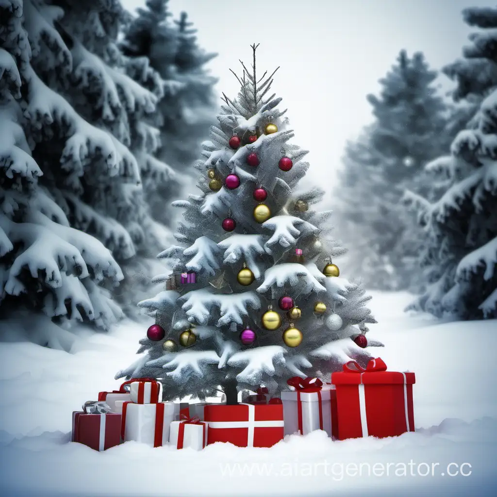 Winter-Forest-New-Year-Tree-with-Gift-Presents