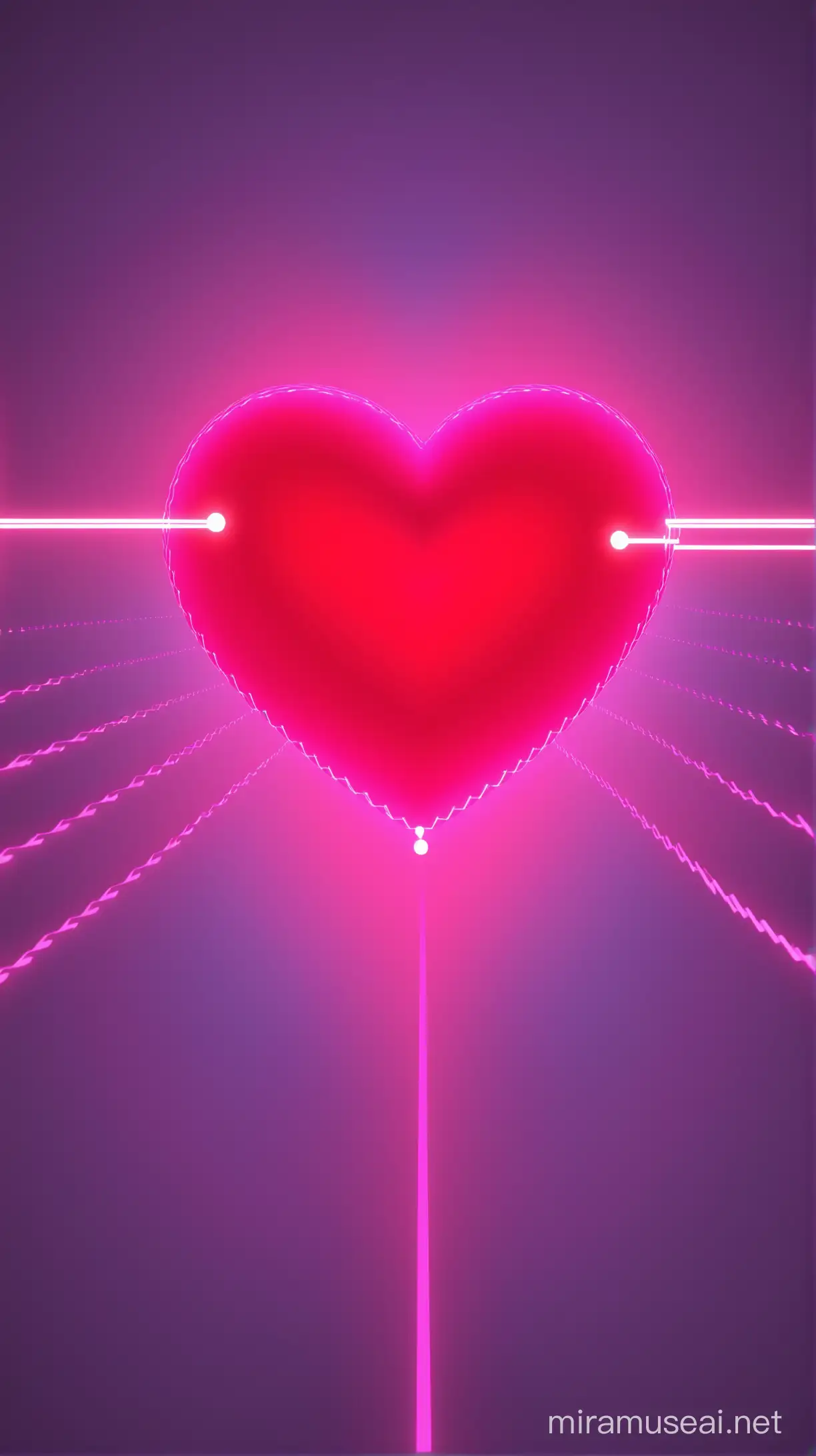 Dynamic 3D Visualization of Heartbeats at 100 Beats per Minute