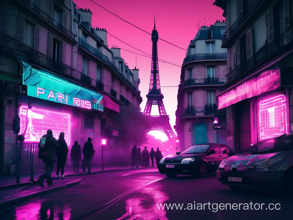 Futuristic-Cyberpunk-Scene-in-Paris