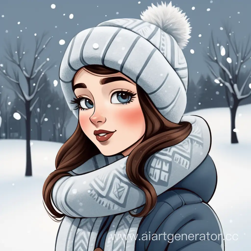 Cheerful-Cartoonish-Winter-Woman-with-Vibrant-Attire
