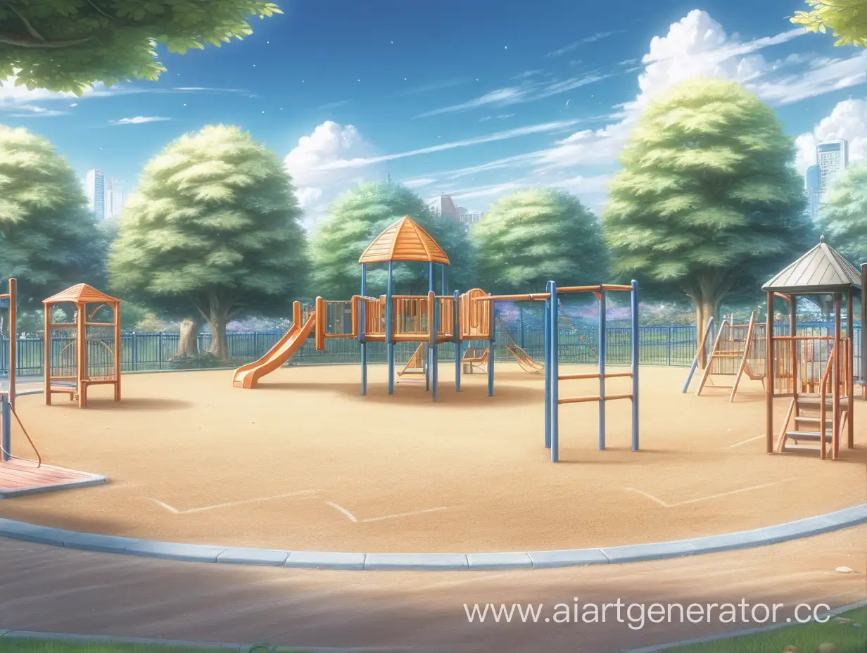 Vibrant-Anime-Playground-Scene-for-4K-Display