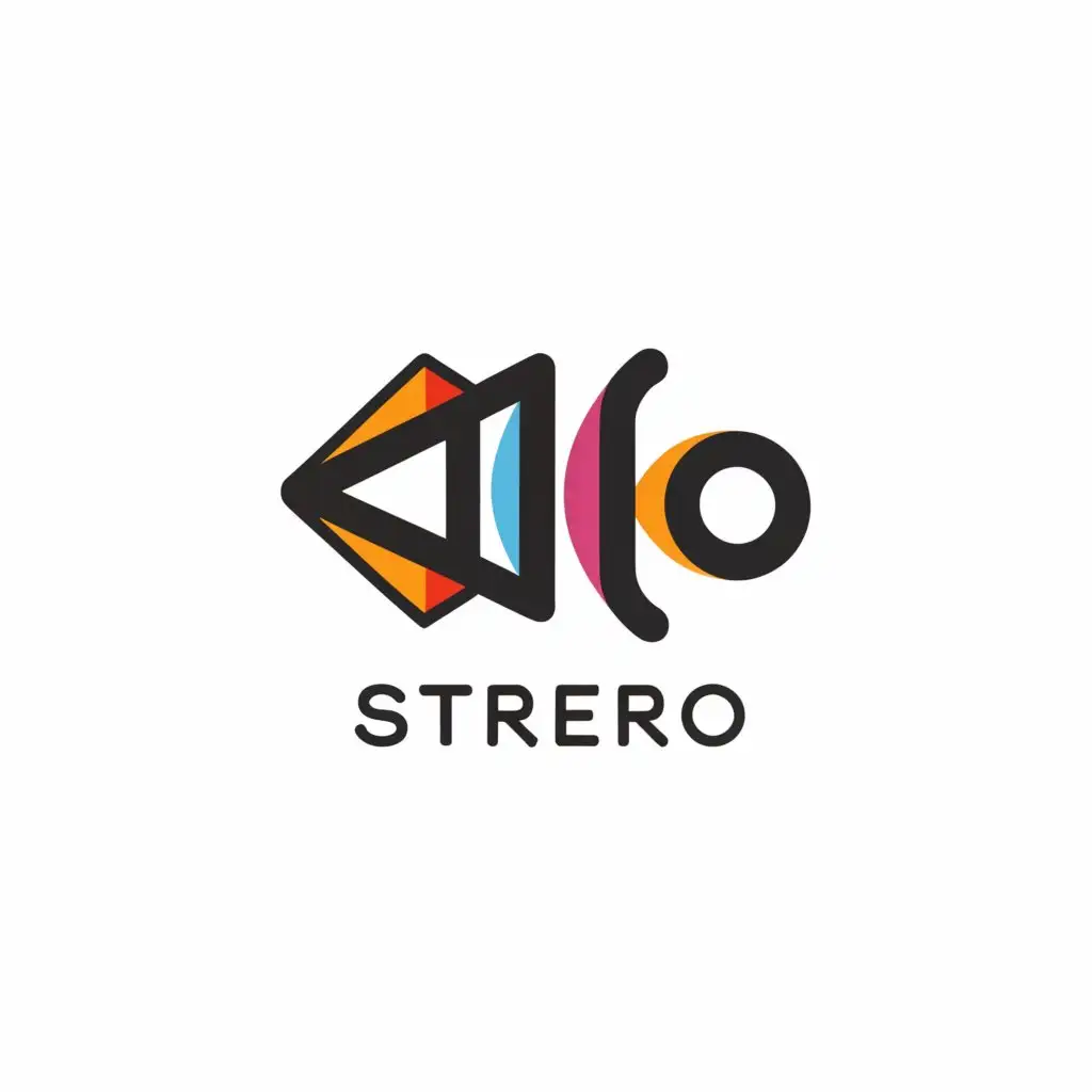 a logo design,with the text "stereo", main symbol:piringan music,Moderate,be used in Events industry,clear background