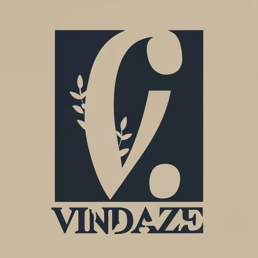 logo, classy typography, with the text "VinDaze", typography