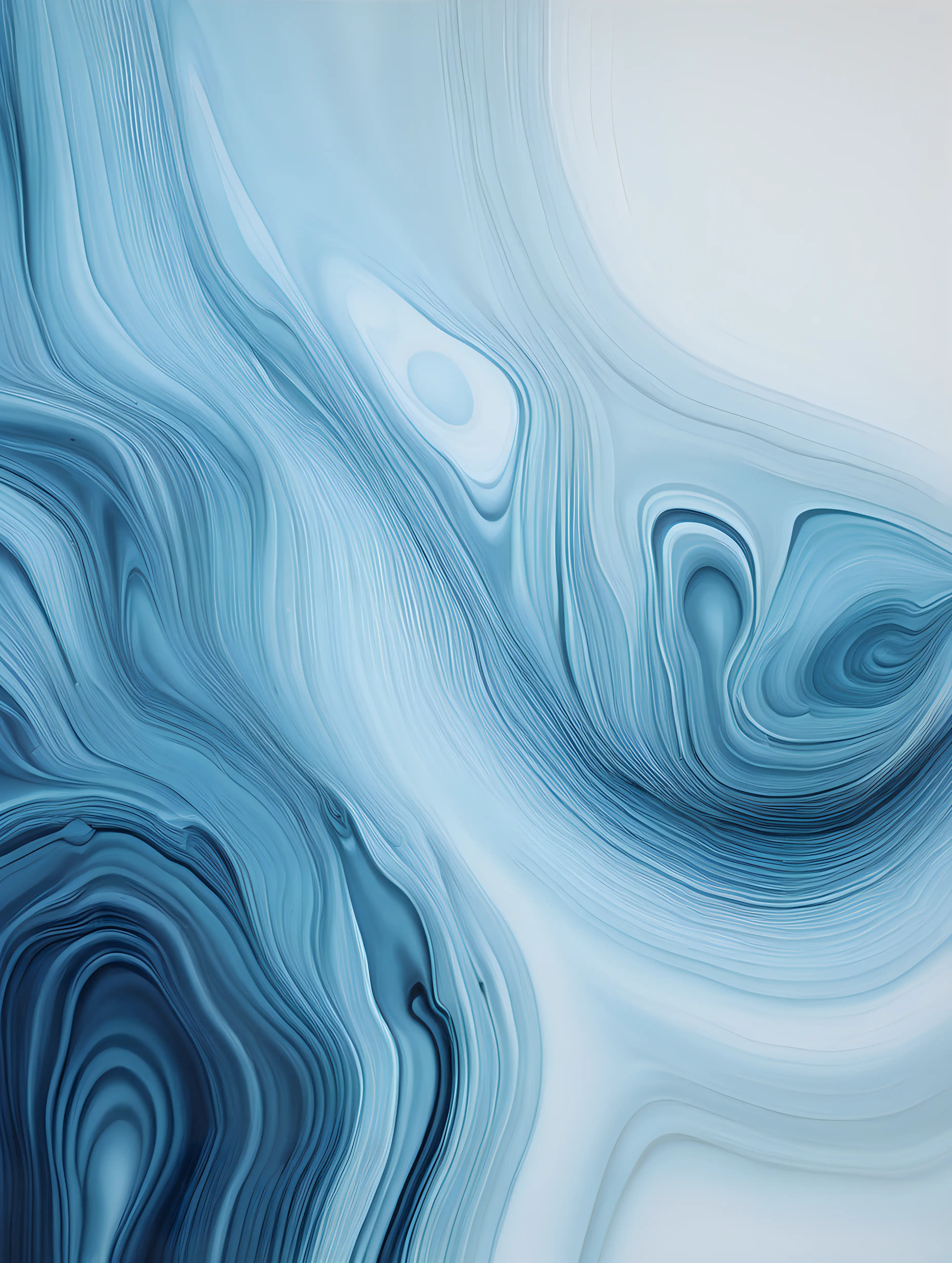 abstract pantone colored painting of water