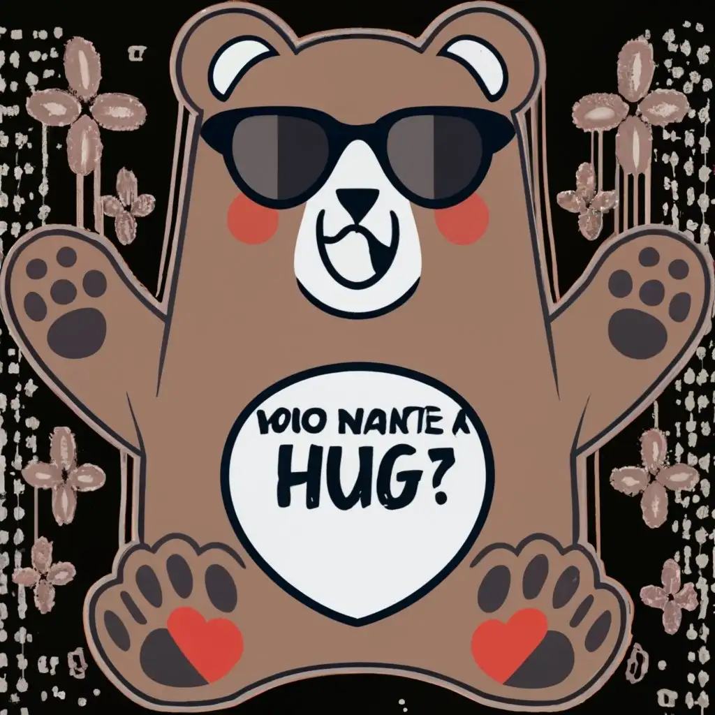 LOGO-Design-For-Notorious-Hug-Playful-Bear-Embracing-in-Kawaii-Style-with-Valentine-Theme