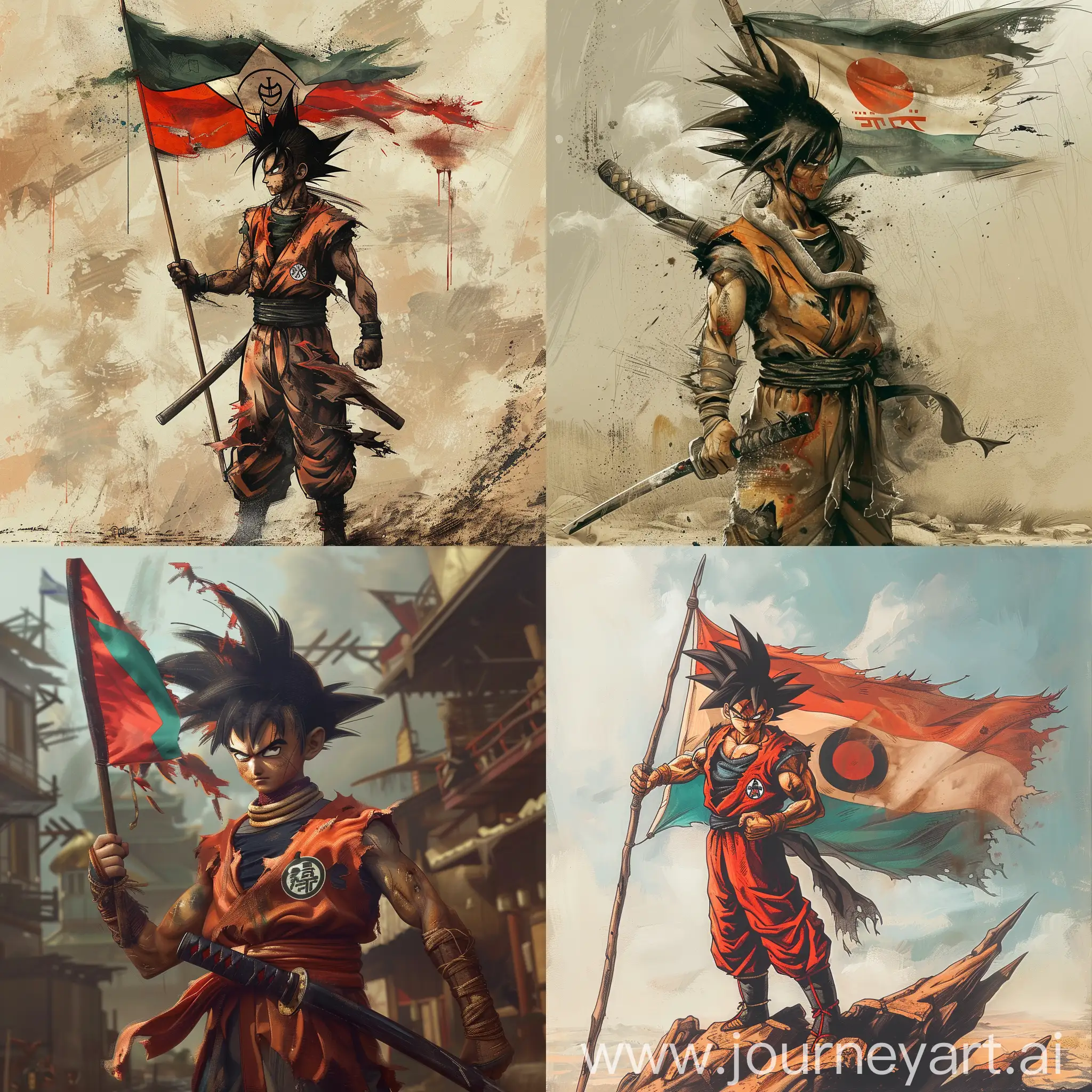 BattleWorn-Goku-Samurai-with-Palestine-Flag-Artistic-Surrealism