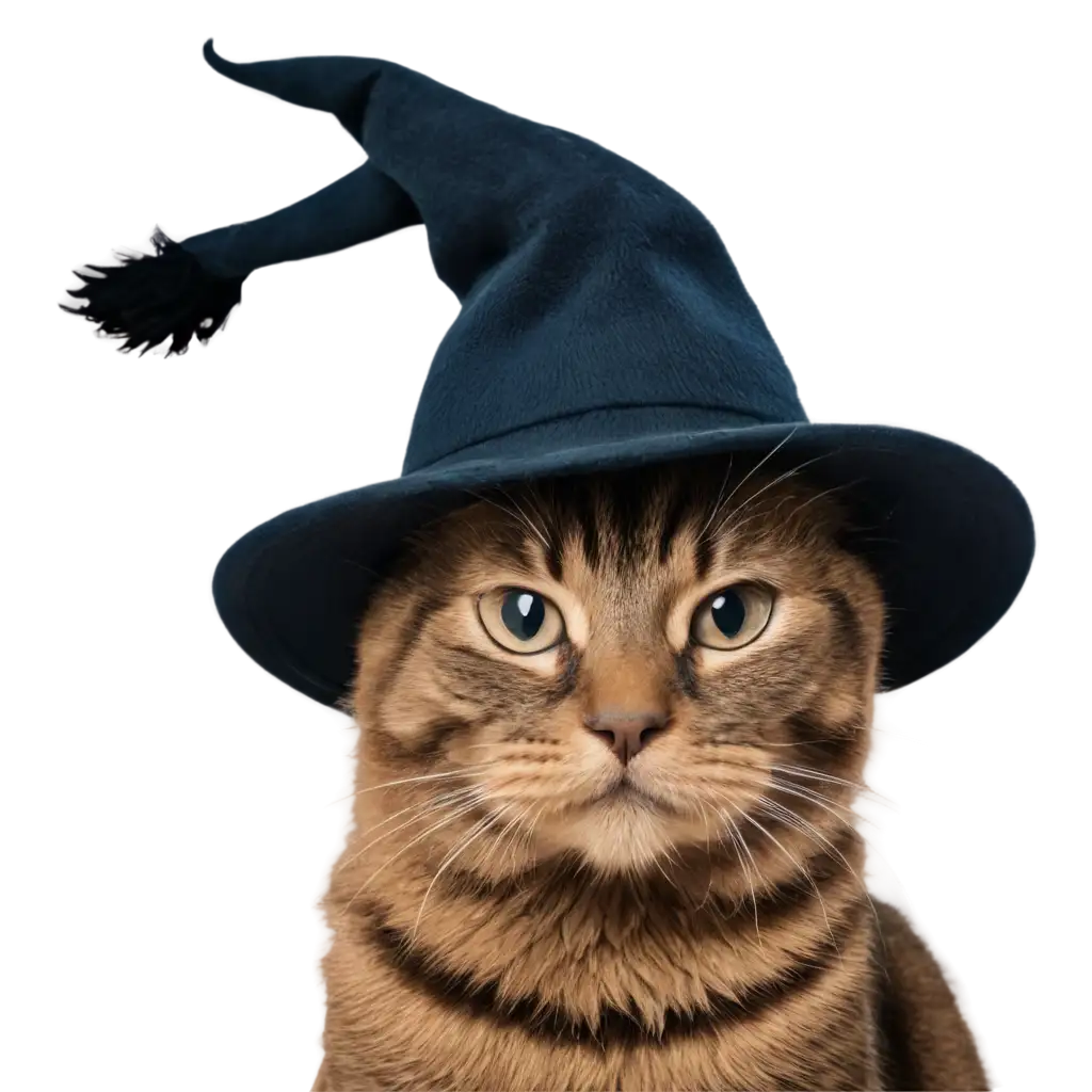 Exquisite-PNG-Art-Enchanting-Cat-with-a-Hat-Image