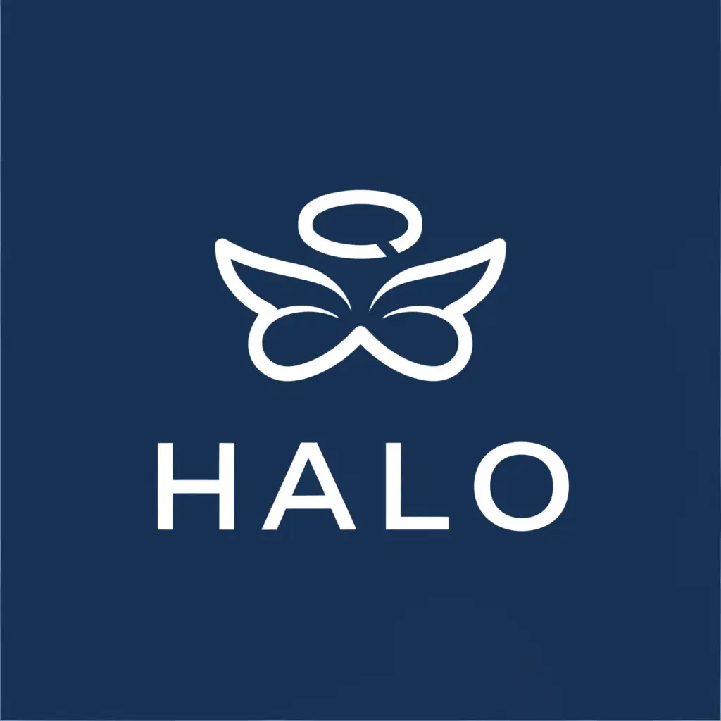 a logo design,with the text "Halo", main symbol:an angel halo,Moderate,clear background