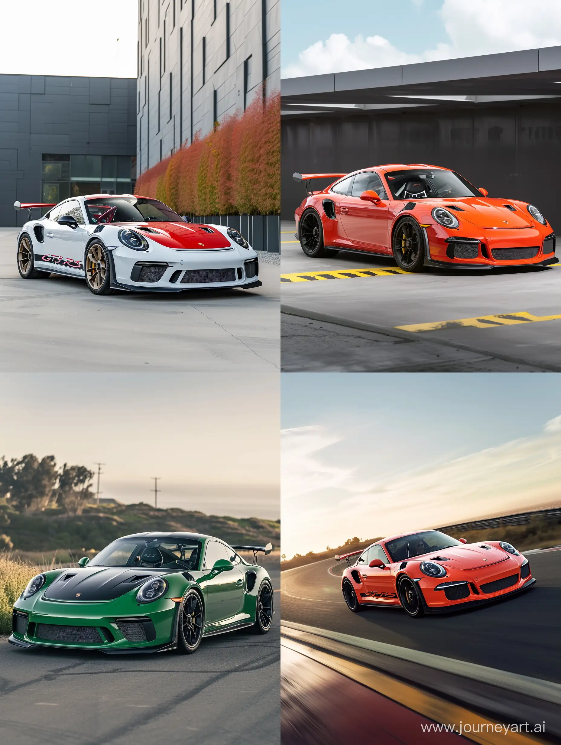 Sleek-Porsche-911-GT3-RS-Racing-Car-in-Vibrant-34-Aspect-Ratio
