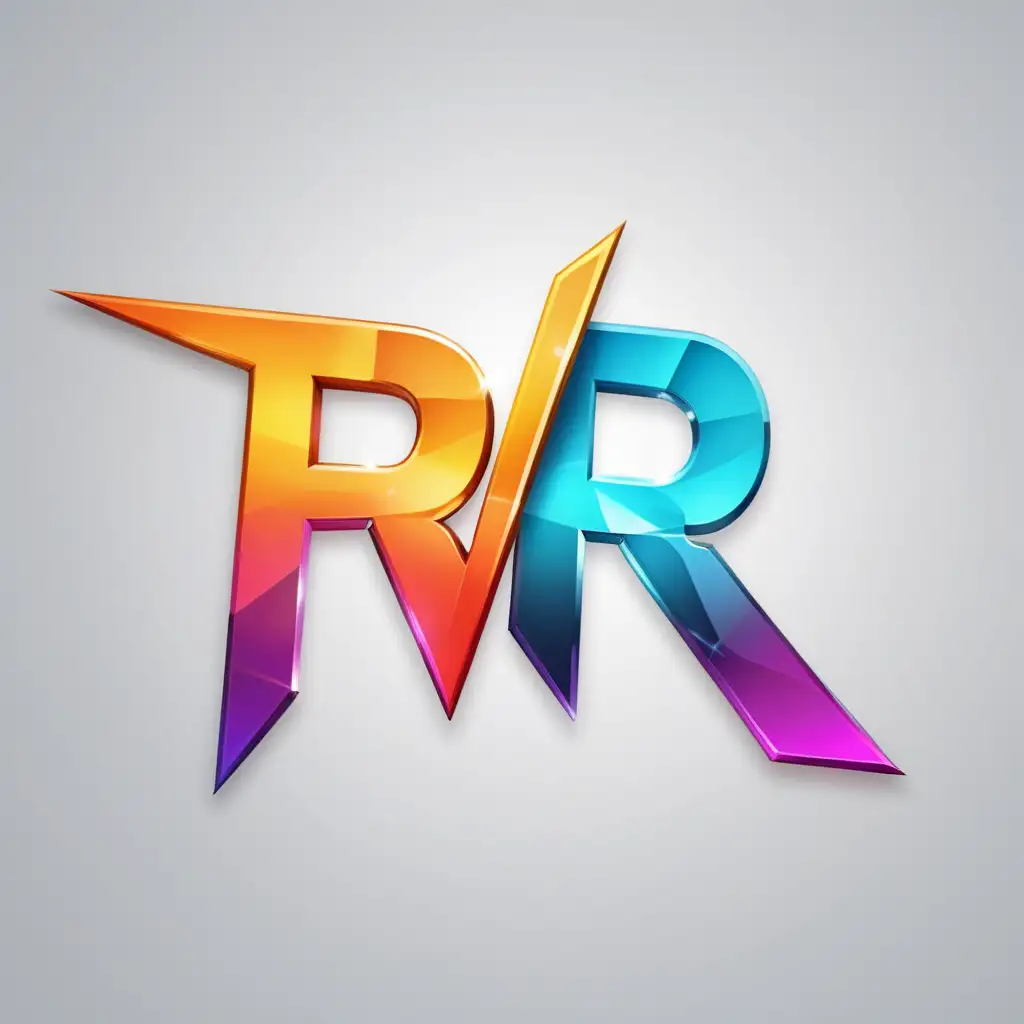 Dynamic TR Logo Design with Flashy Elegance