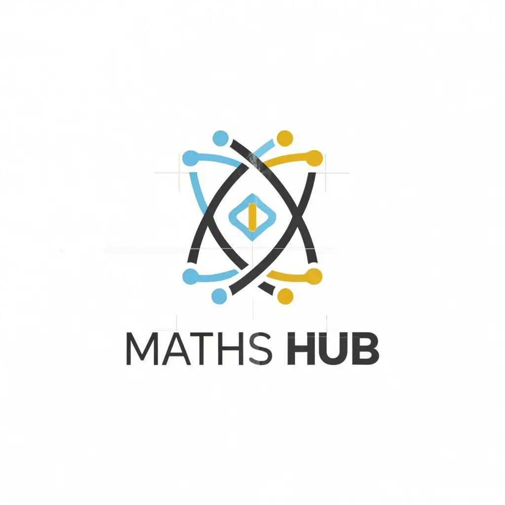a logo design,with the text "Maths Hub", main symbol:science,Moderate,be used in Education industry,clear background