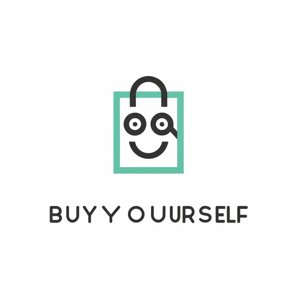 LOGO-Design-For-Buy-Yourself-Modern-Shopping-Theme-with-Clear-Background