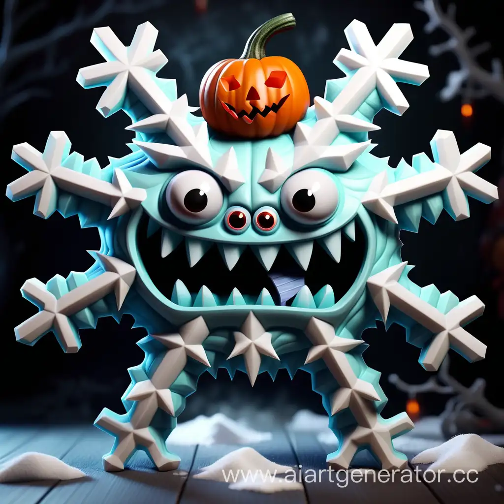 Enchanting-Snowflake-Halloween-Monster-Art