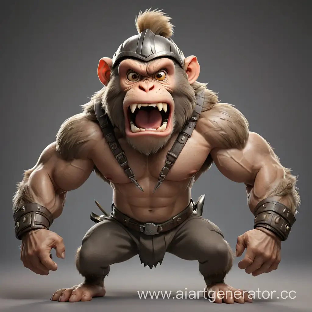 Majestic-Macaque-Armored-Primate-in-Bodybuilder-Pose