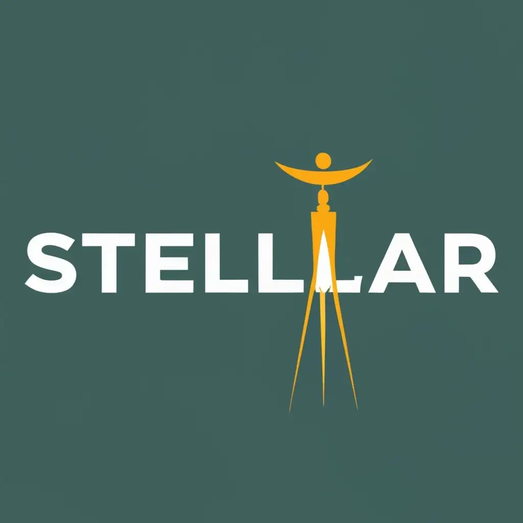 logo, height, with the text "Stellar", typography, be used in Legal industry