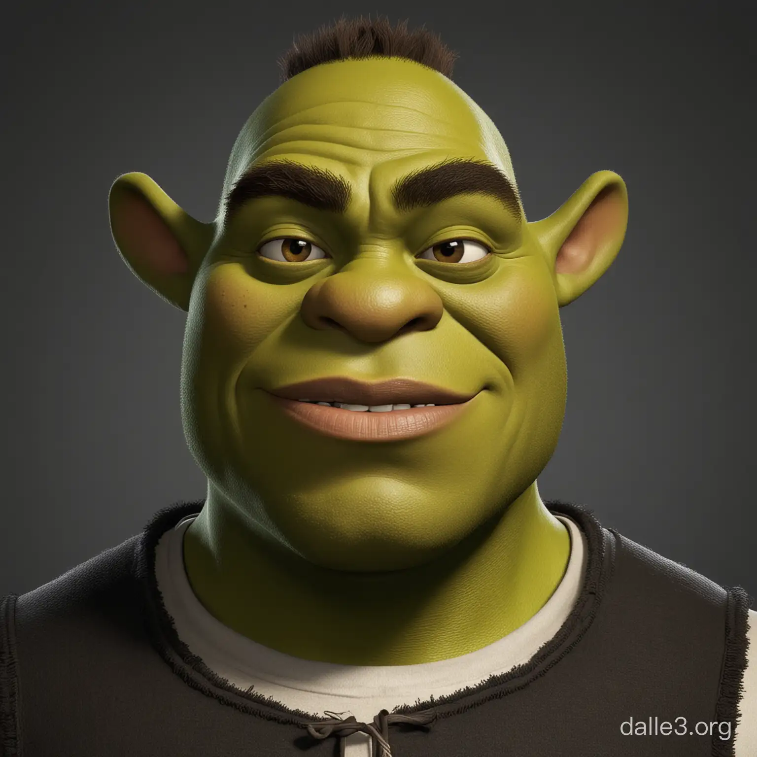 create a black in the animation style of the shrek movies