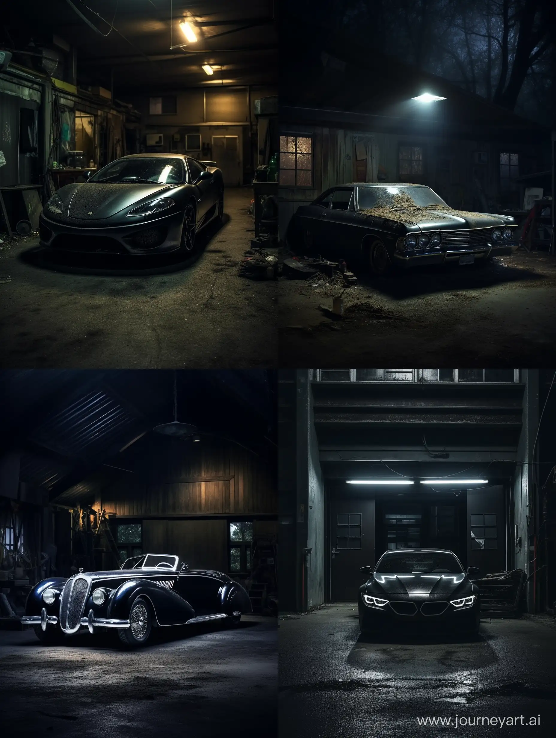 Dark-and-Beautiful-Car-in-Garage-Album-Cover-Photo