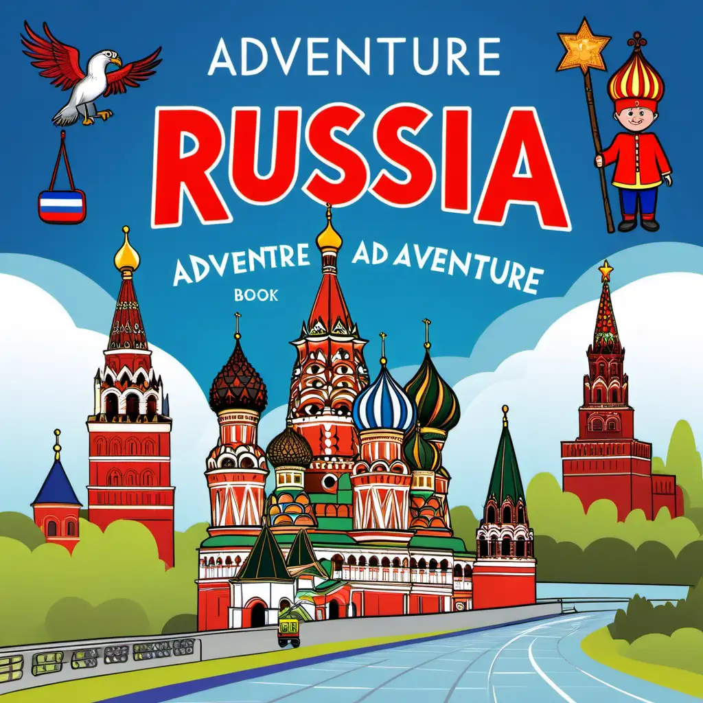 Russian Adventure for Kids Book Cover Magical Journey Through Enchanting Landscapes