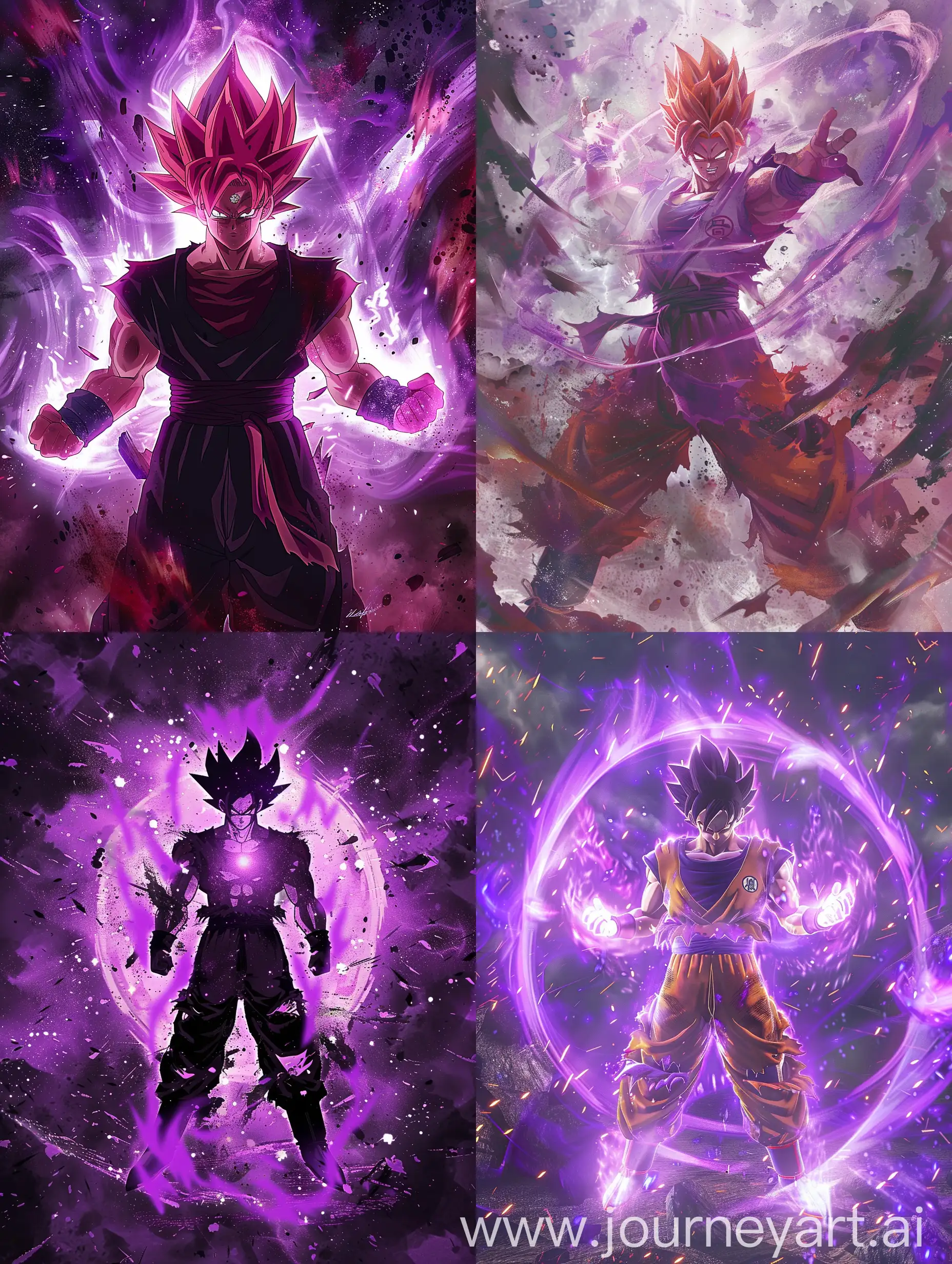 Goku-Super-Saiyan-God-Surrounded-by-Purple-Aura