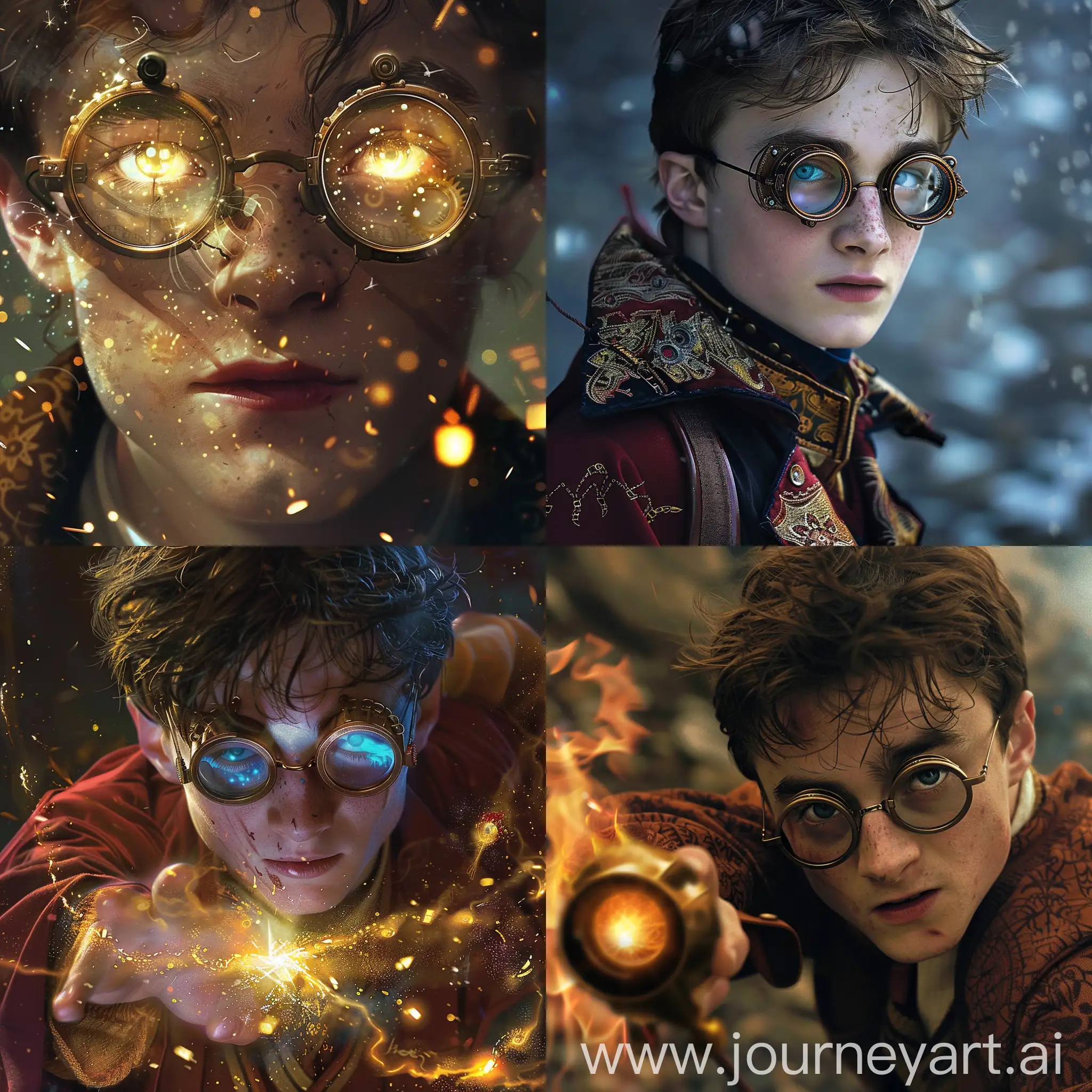 Harry Potter, character, steampunk glasses, Quidditch, Harry Potter, character, Patronus spell