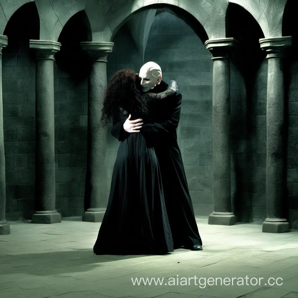 Dark-Embrace-Bellatrix-Lestrange-and-Voldemort-at-Malfoy-Manor