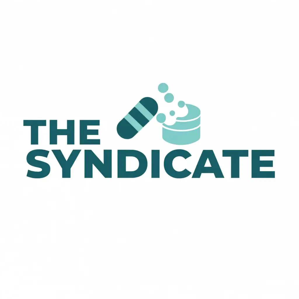 a logo design,with the text "Syndicate", main symbol:Drugs,Moderate,clear background