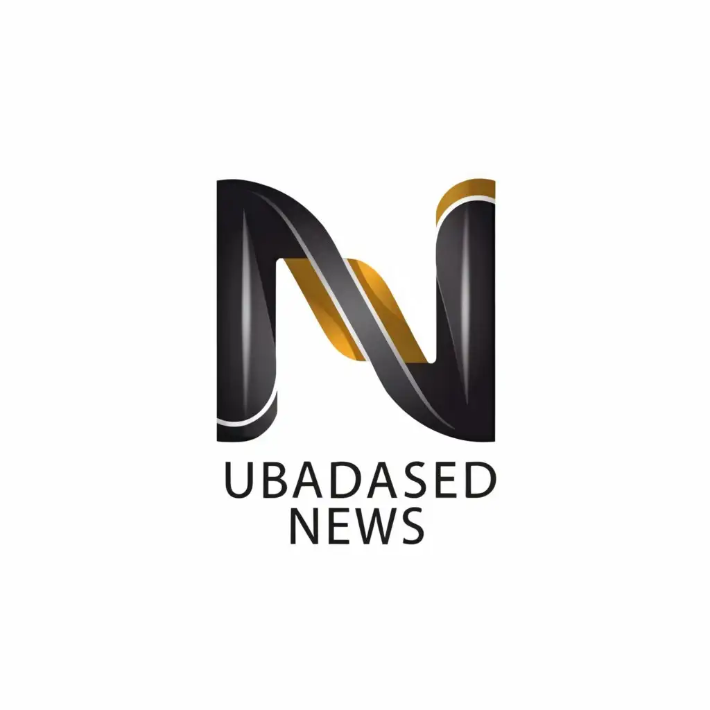 a logo design,with the text "UNBIASED NEWS
", main symbol:NEWS,Moderate,be used in Internet industry,clear background