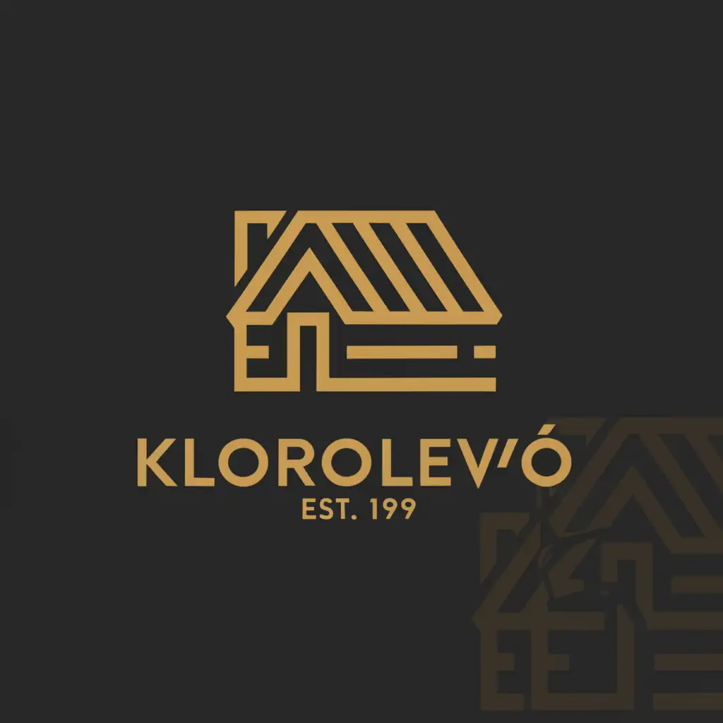 a logo design,with the text "Klorolevo", main symbol:Log cabin,Moderate,be used in Home Family industry,clear background