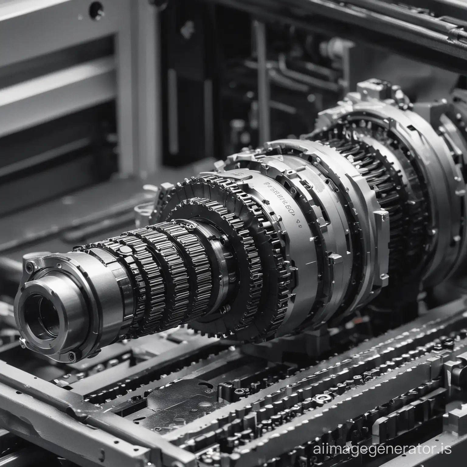 A high-precision planetary gearbox running on a printing machine