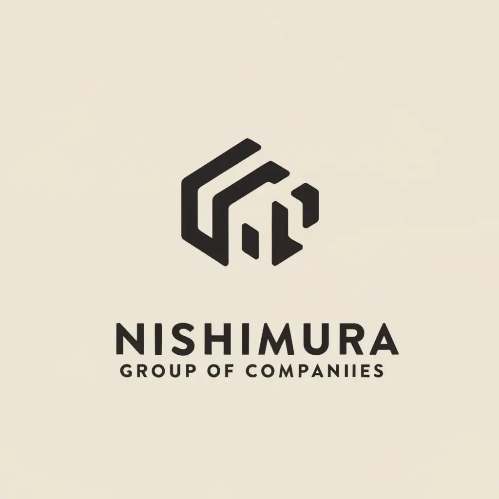 a logo design,with the text "Nishimura Group of Companies", main symbol:Nishimura,Minimalistic,be used in Technology industry,clear background