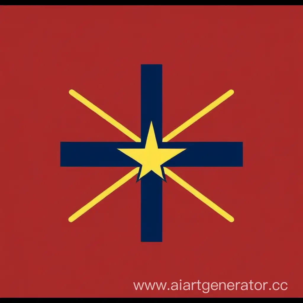 Flag-for-the-Country-of-Logomania-with-Asterisks