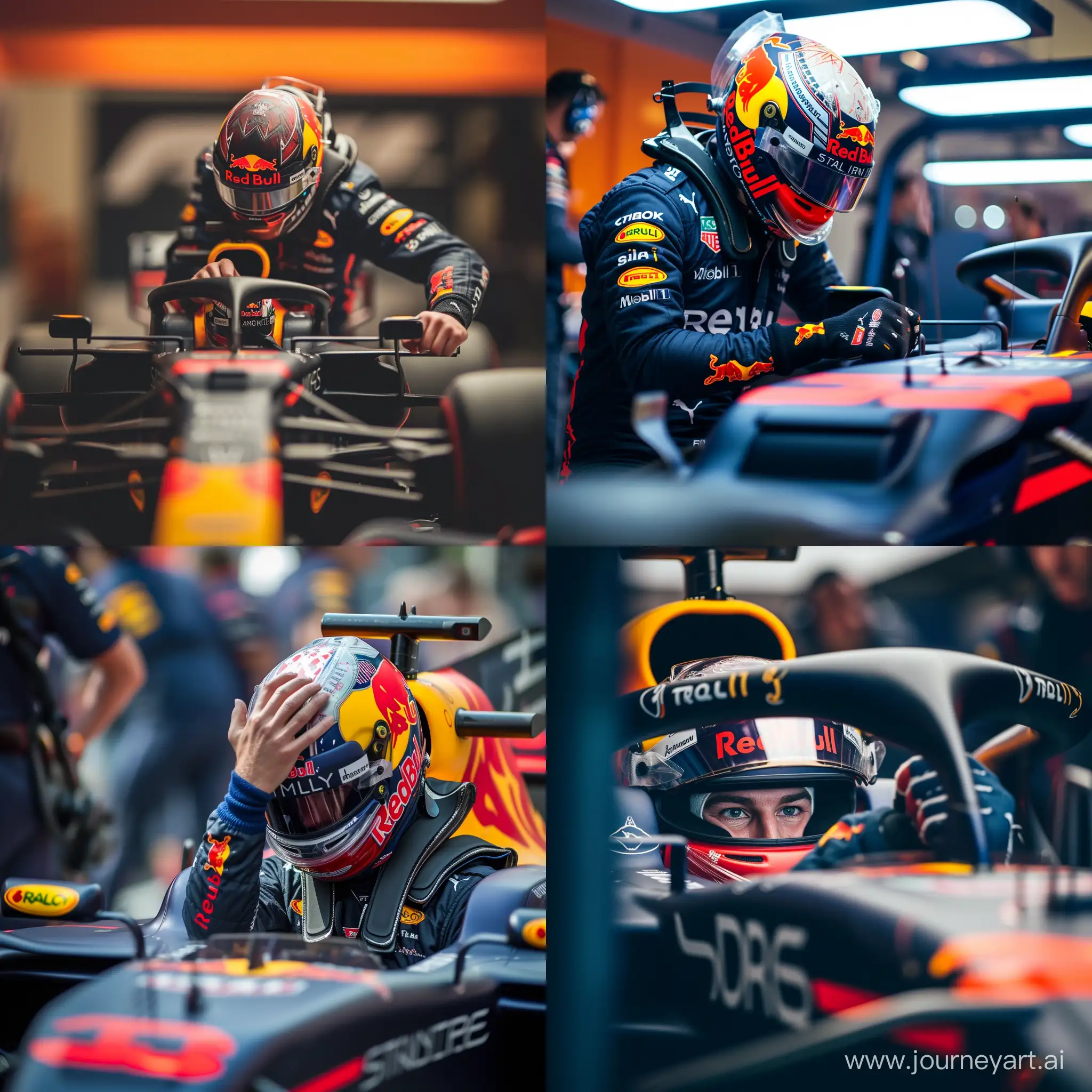 Red-Bull-Formula-1-Driver-in-Team-Garage