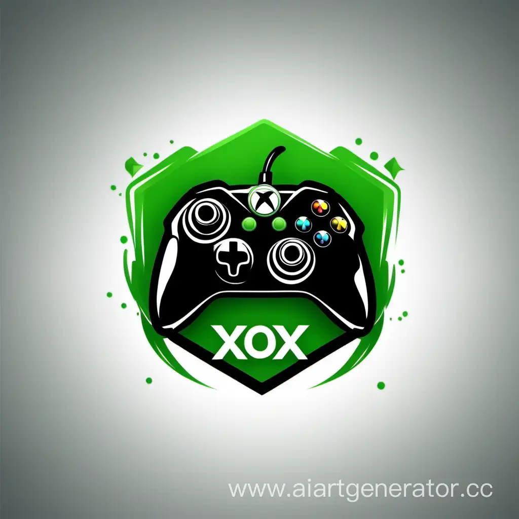 Logo игрового канала с джойстиком xbox

