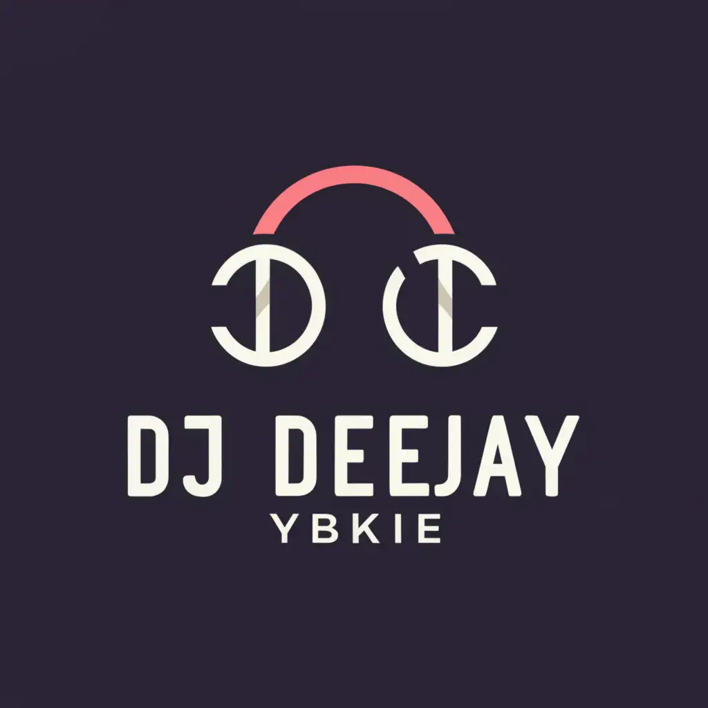 a logo design,with the text "deejay ybke", main symbol:headphone,Moderate,clear background