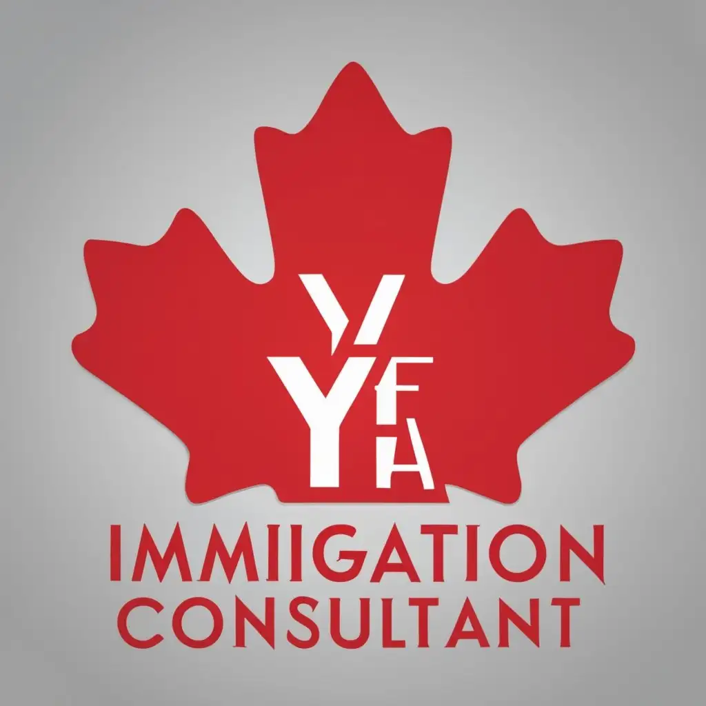 logo, CANADA, with the text "YA immigration consultant", typography, be used in Travel industry