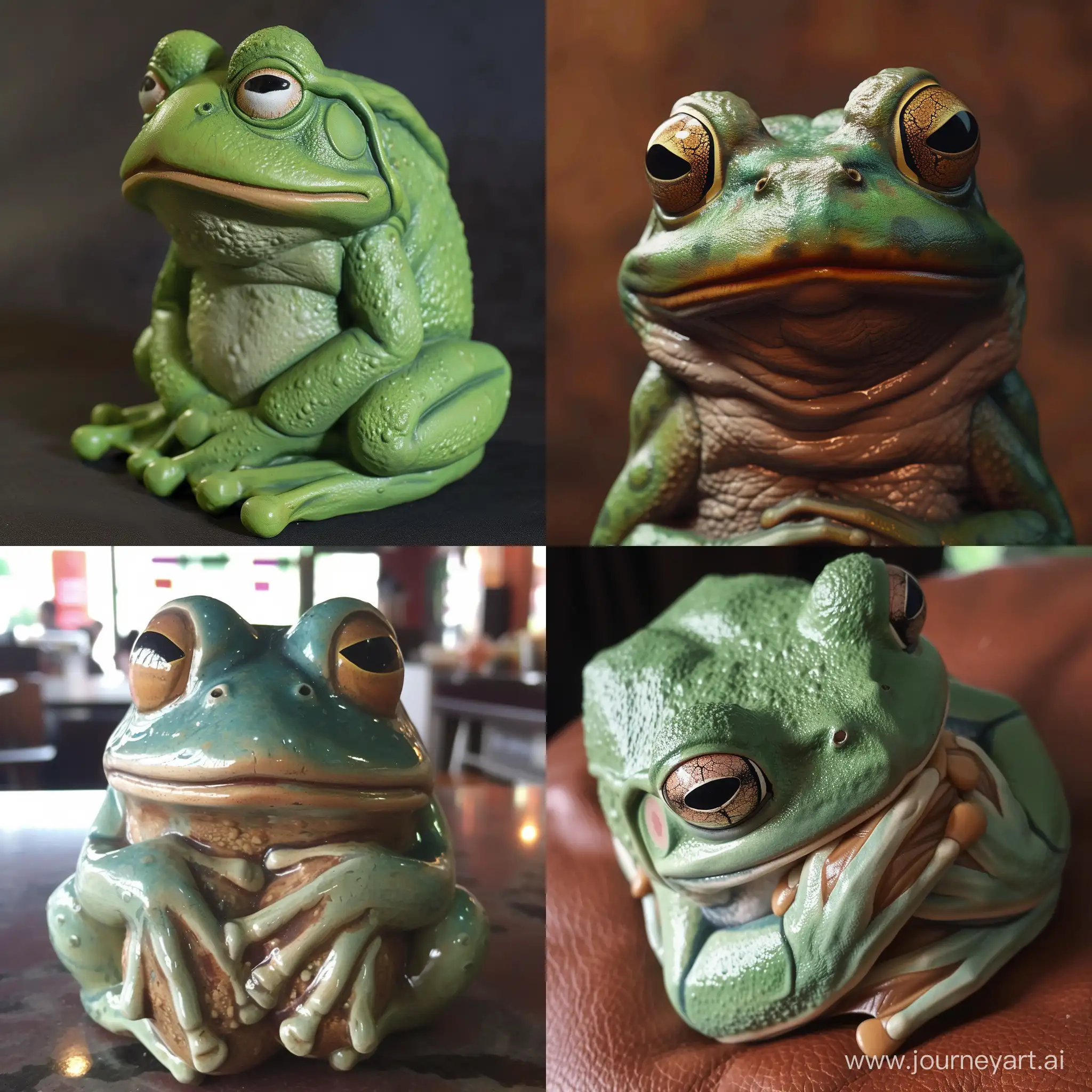 Melancholic-Frog-Pepe-Meme-in-Vivid-Colors