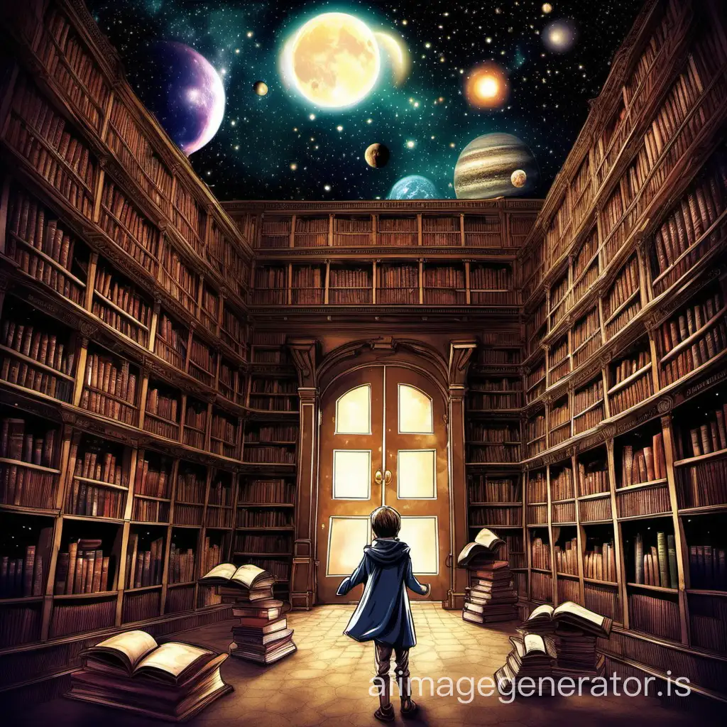 Once upon a time, there was a library of stories. This library consisted of a magical book that contained millions of stories. Each page opened the door to a different universe, and each universe contained millions of stories within itself.