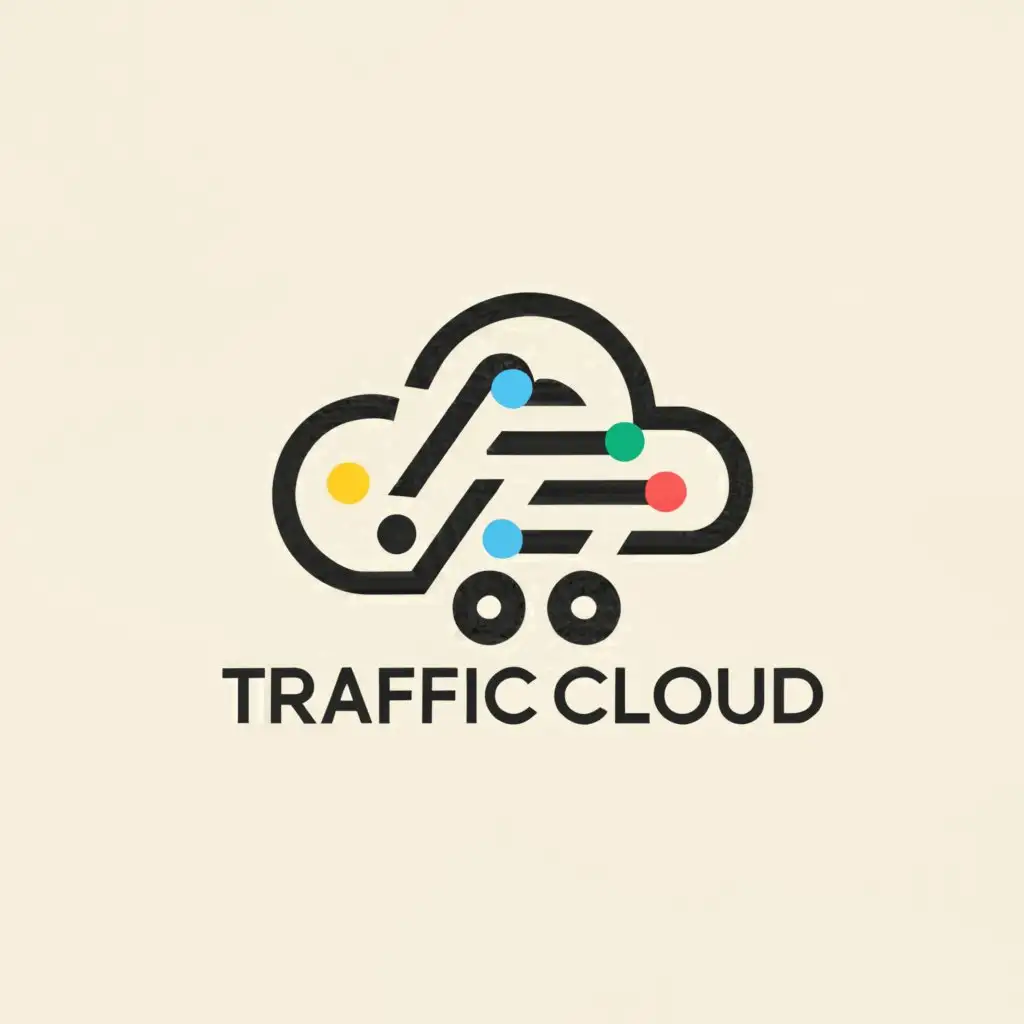 a logo design,with the text "Traffic Cloud", main symbol:Traffic Cloud,Minimalistic,be used in Technology industry,clear background