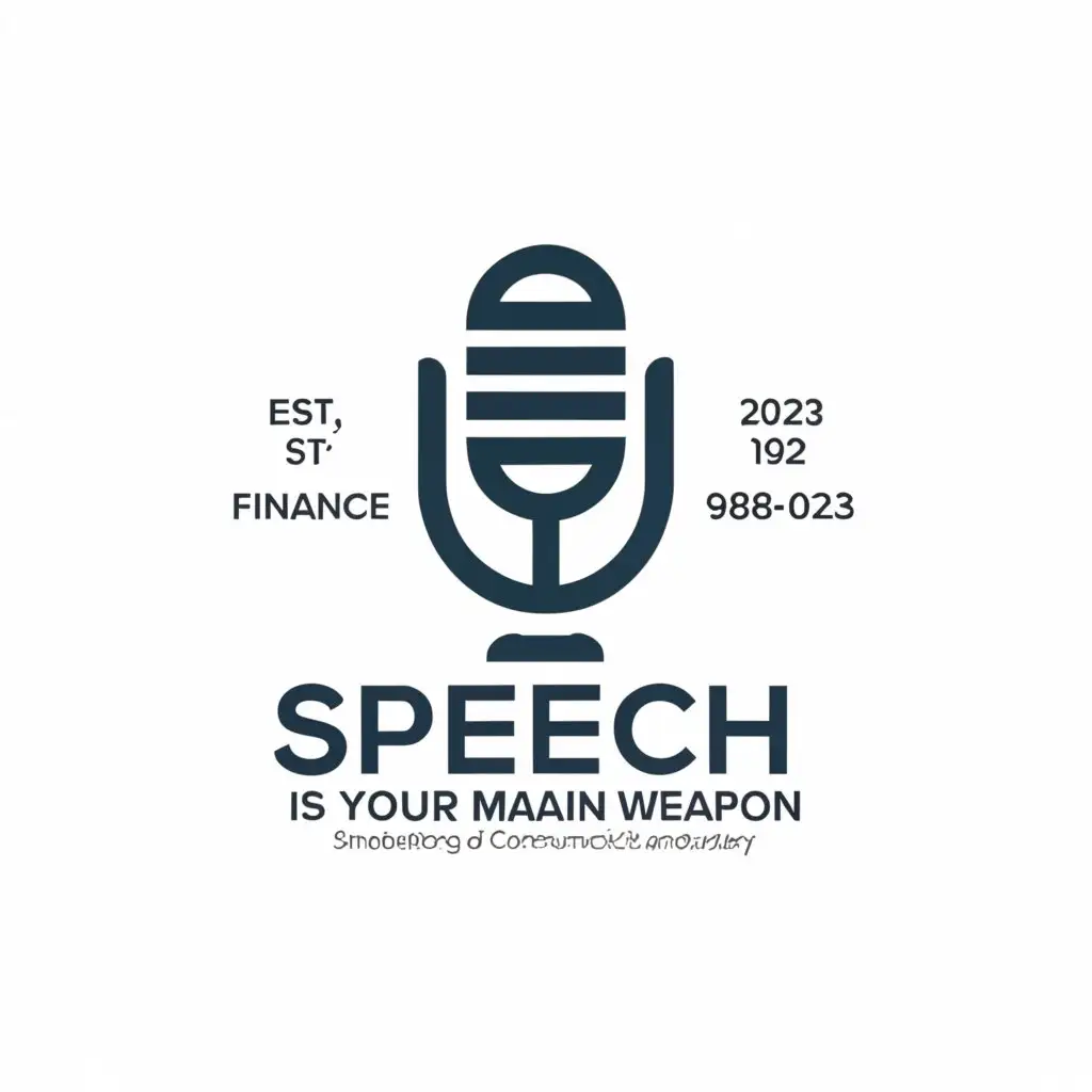 a logo design,with the text "Speech is your main weapon", main symbol:TT,Moderate,be used in Finance industry,clear background