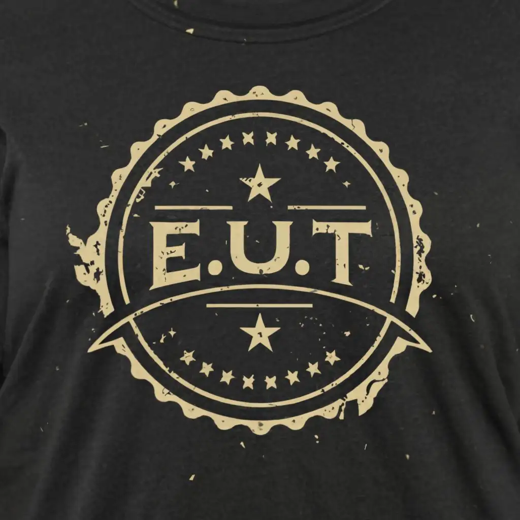 logo, T-Shirt, with the text "E.U.T.", typography, be used in Retail industry