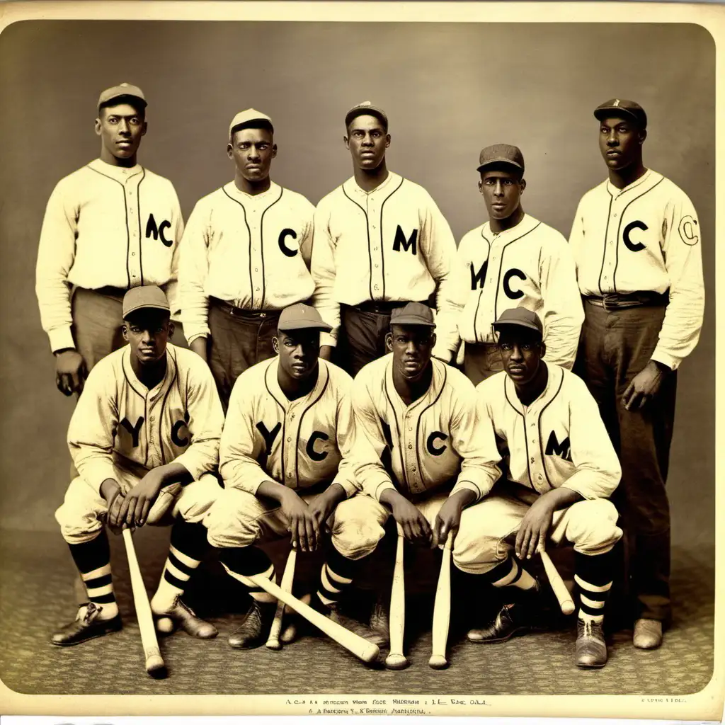 AfricanAmerican Youth at the YMCA Playing in the Colored Baseball League