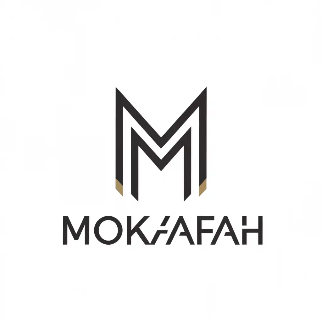 a logo design,with the text "Mokafah", main symbol:M,Minimalistic,be used in Events industry,clear background