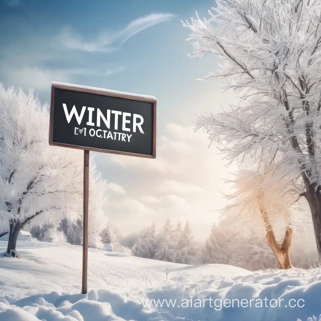 Serene-Winter-Landscape-with-Central-Signboard