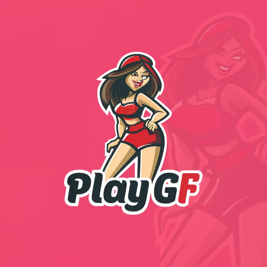 LOGO-Design-For-PlayGF-Playful-Text-with-Sexy-Cam-Girl-Symbol-on-Clear-Background