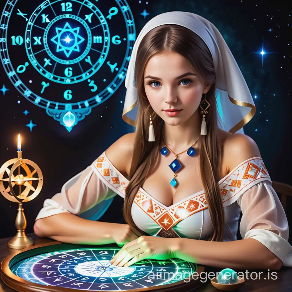 Beautiful Ukrainian girls, fortune tellers, 12 zodiac signs, future predictions, astrology