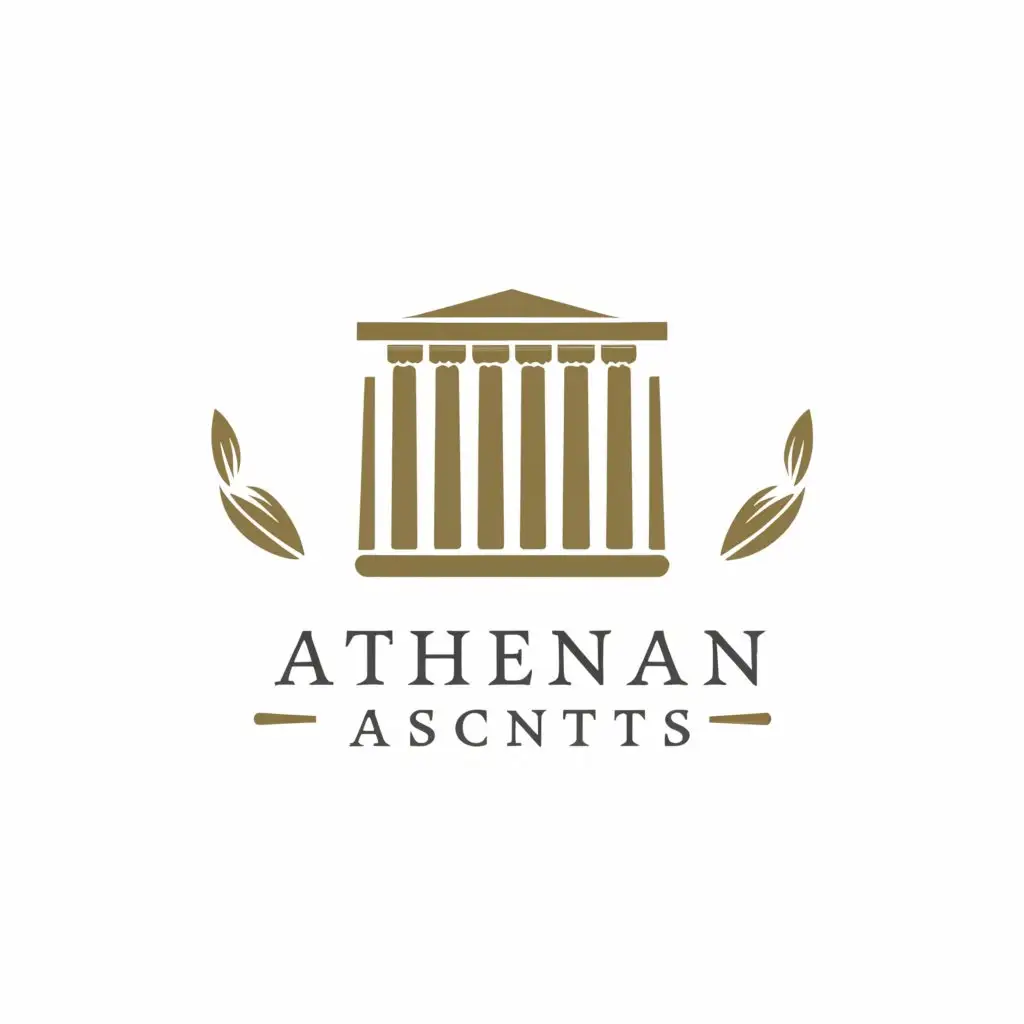 a logo design,with the text "Athenian Ascents", main symbol:the Parthenon of Athens. or any other Greek famous symbol,Moderate,be used in Travel industry,clear background
