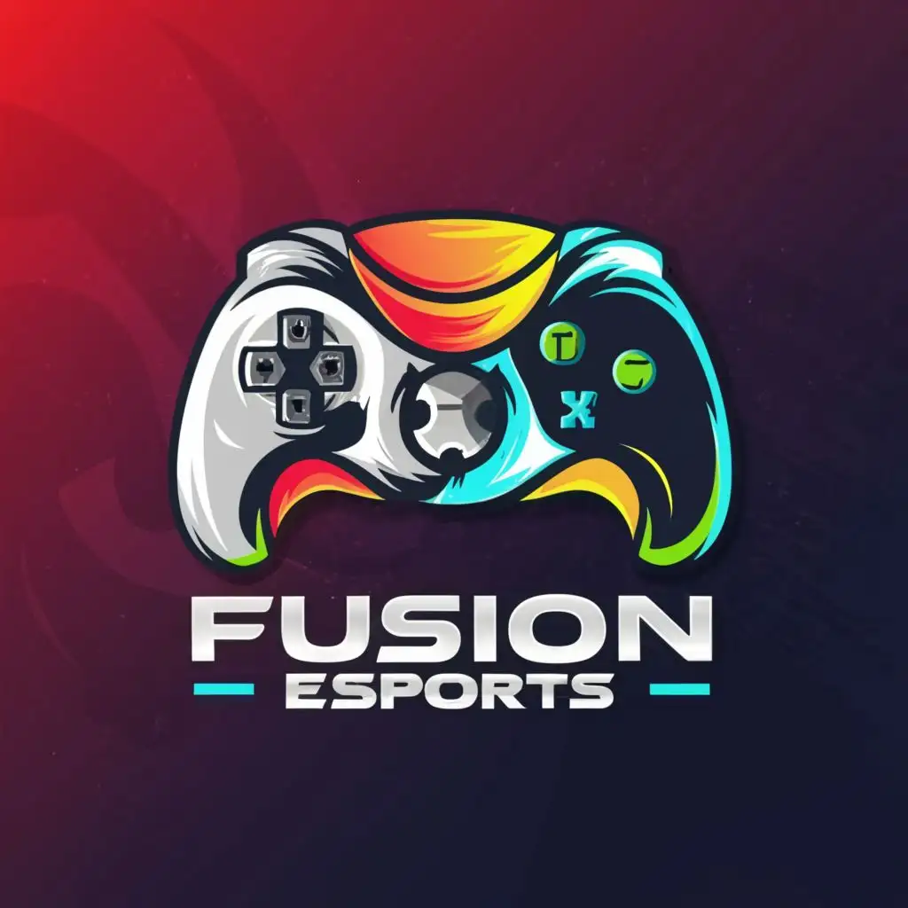 a logo design,with the text "FUSION ESPORTS", main symbol:FUSION ESPORTS,Moderate,be used in Automotive industry,clear background