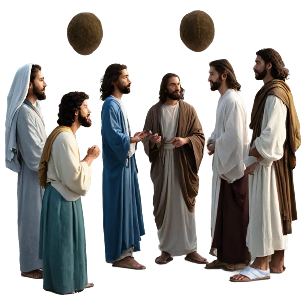 jesus with 12 disciples clip art
