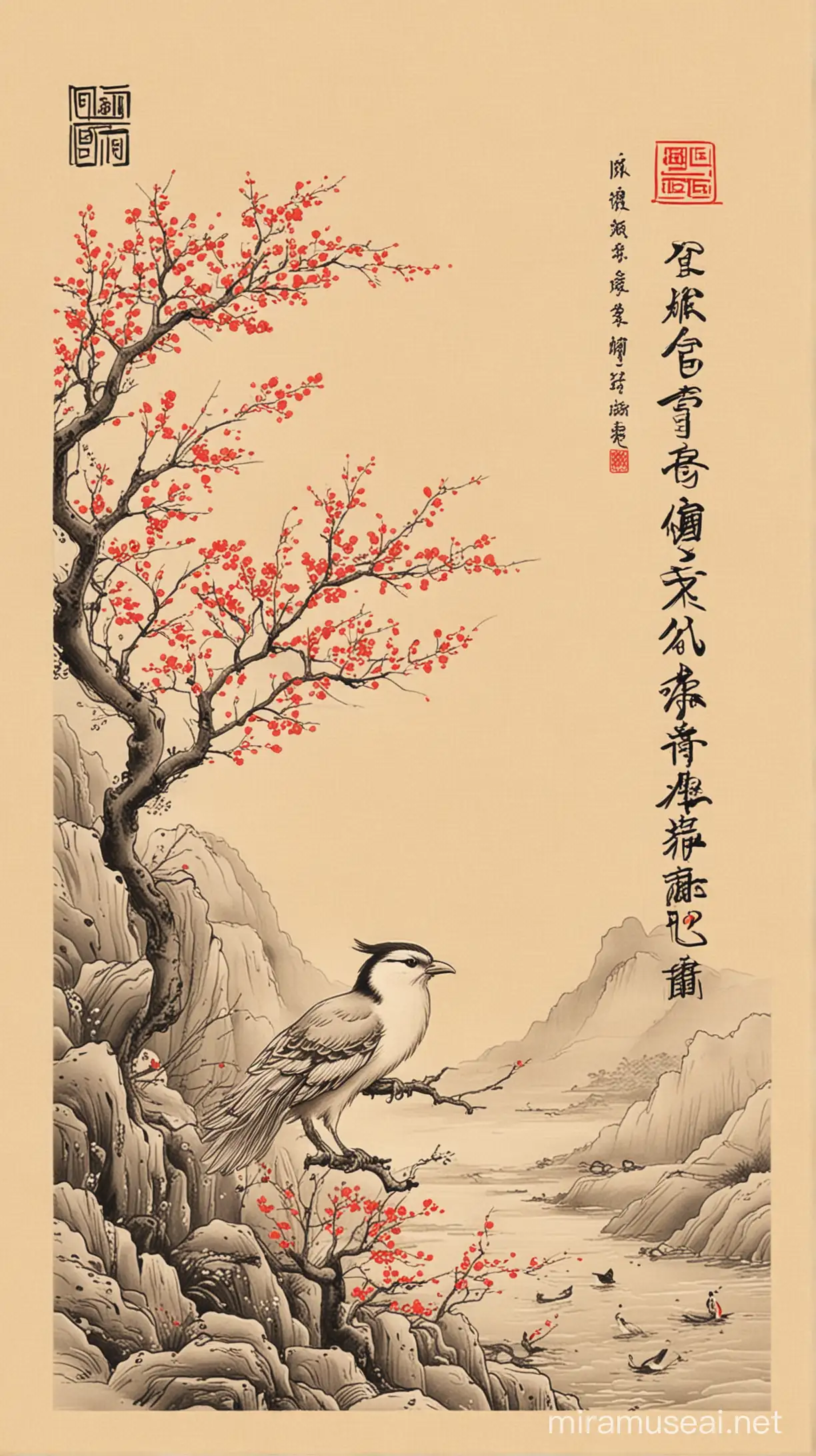 Chinese Poetry Textbook Cover for Primary Students Featuring a Poet in Serene Light Colors
