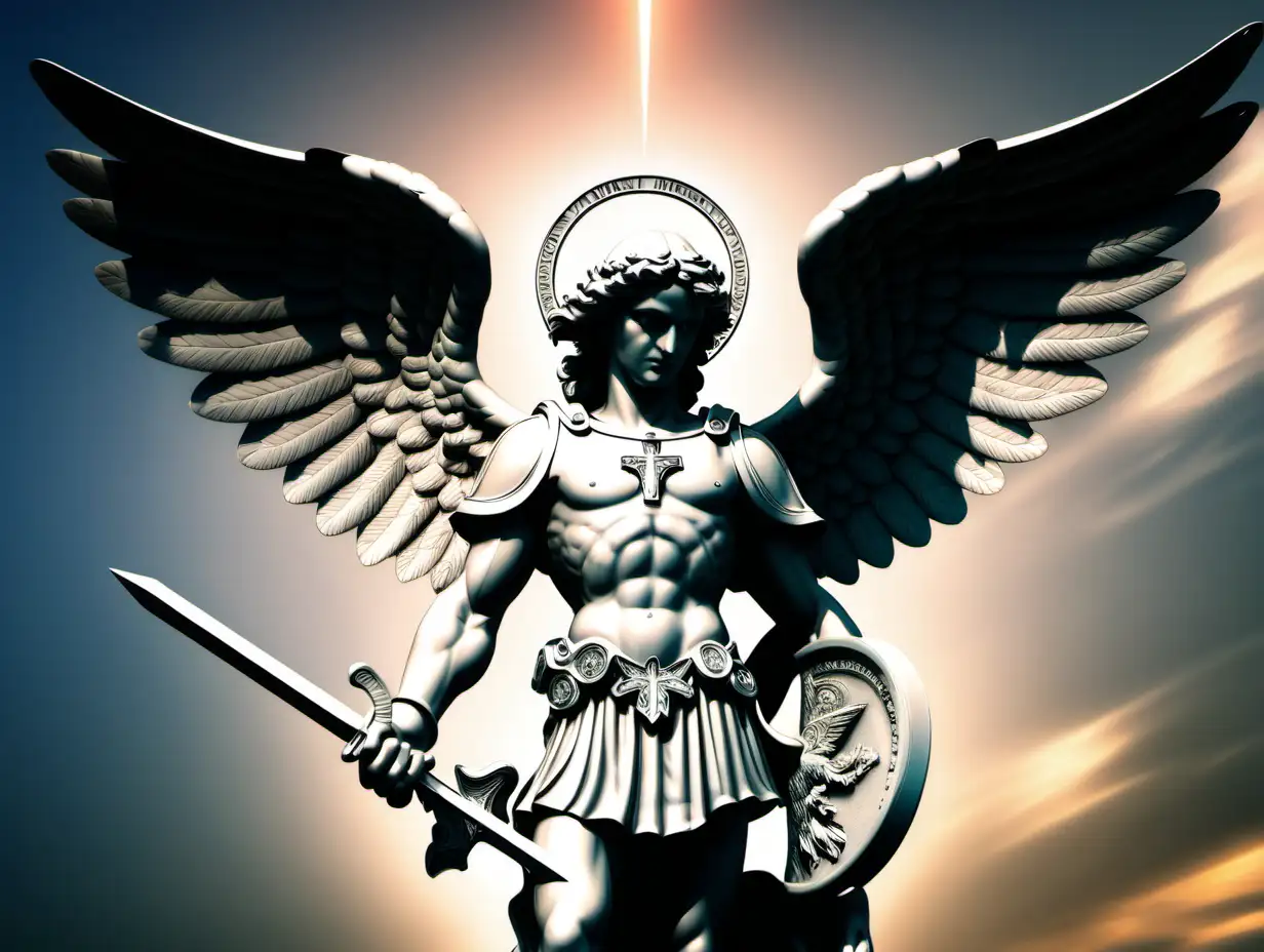 Saint Michael Archangel in Majestic Raw Form